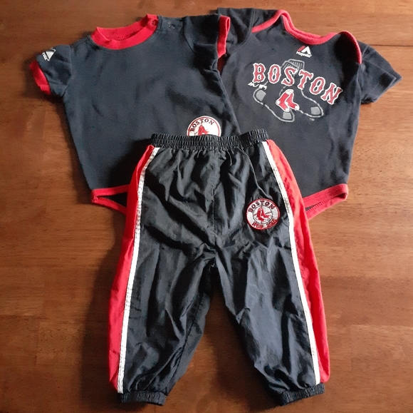 Majestic MLB Boston Red Sox Pants & Onesies - Picture 1 of 10